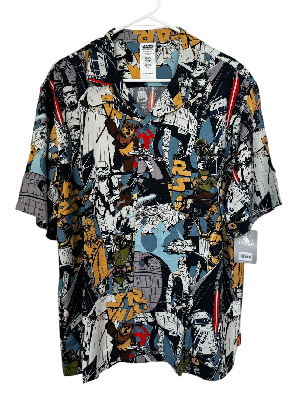 Men's Star Wars Camp Shirt  - Size Large